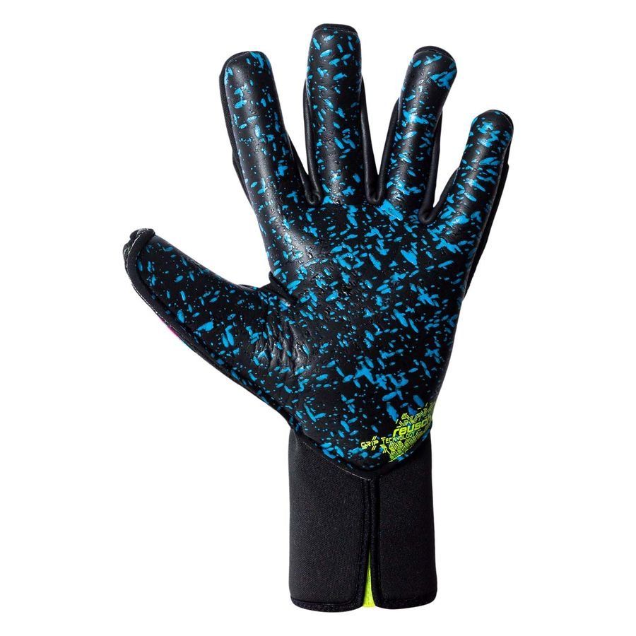 Reusch Gants de Gardien Attrakt Fusion Strapless - Noir/Jaune/Vert/Bleu