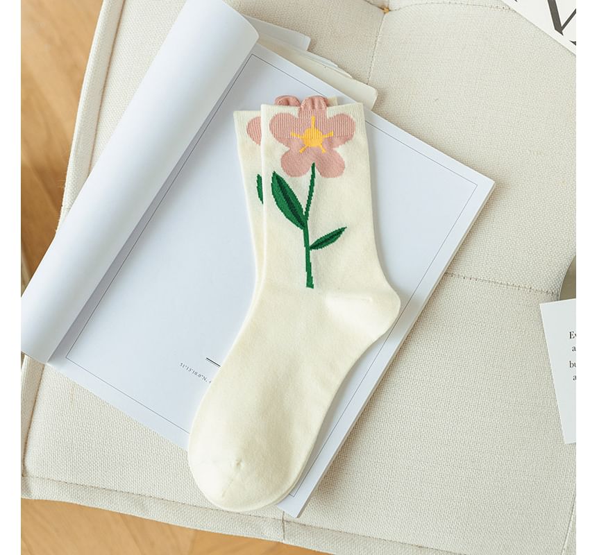 Loverly - Sokken met bloemenprint