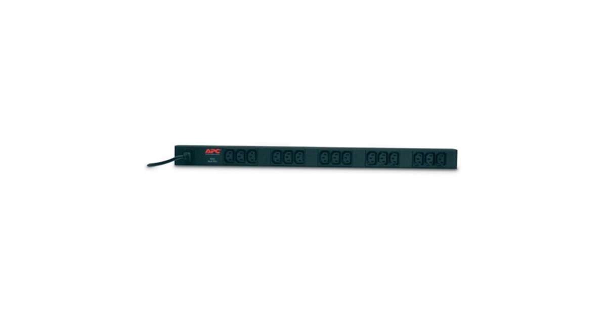 APCRack PDU Basic Zero U 10A 230V  (Zwart)