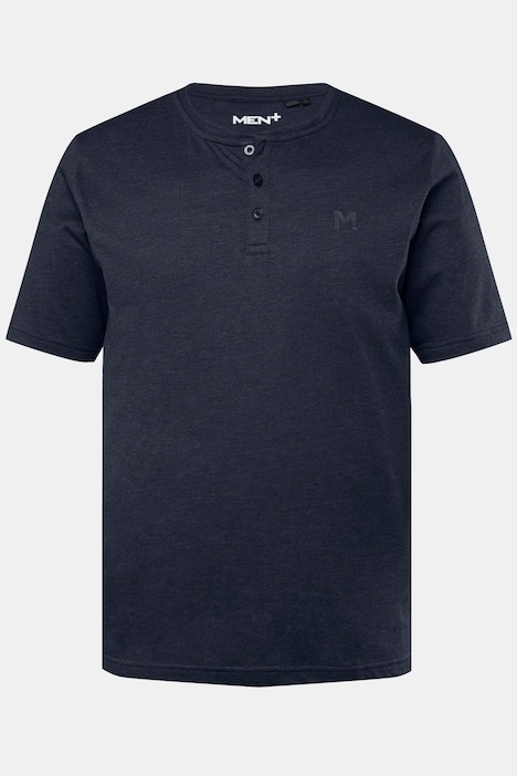 Men+ Henley, Basic, Halbarm, Rundhals, bis 8 XL