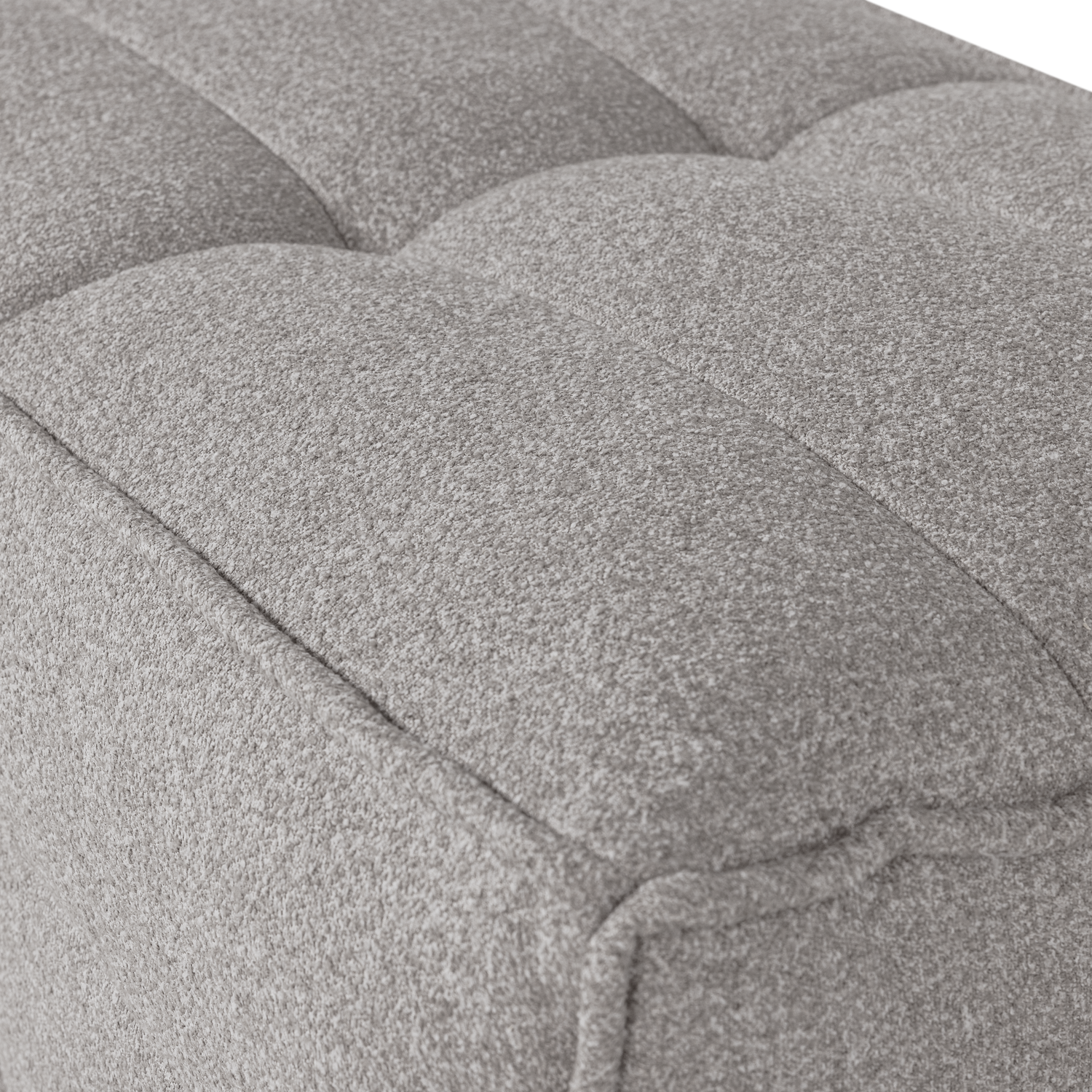 vtwonen Cluster Hocker - Bouclé - Warmgrijs - 45x104x60
