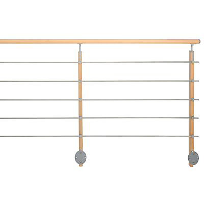 Pack balustrade Inoline latéral hêtre 200 cm Kordo