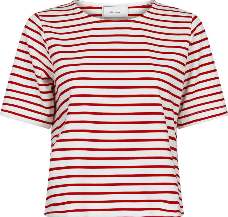 Neo Noir Soanie Stripe Tee Red