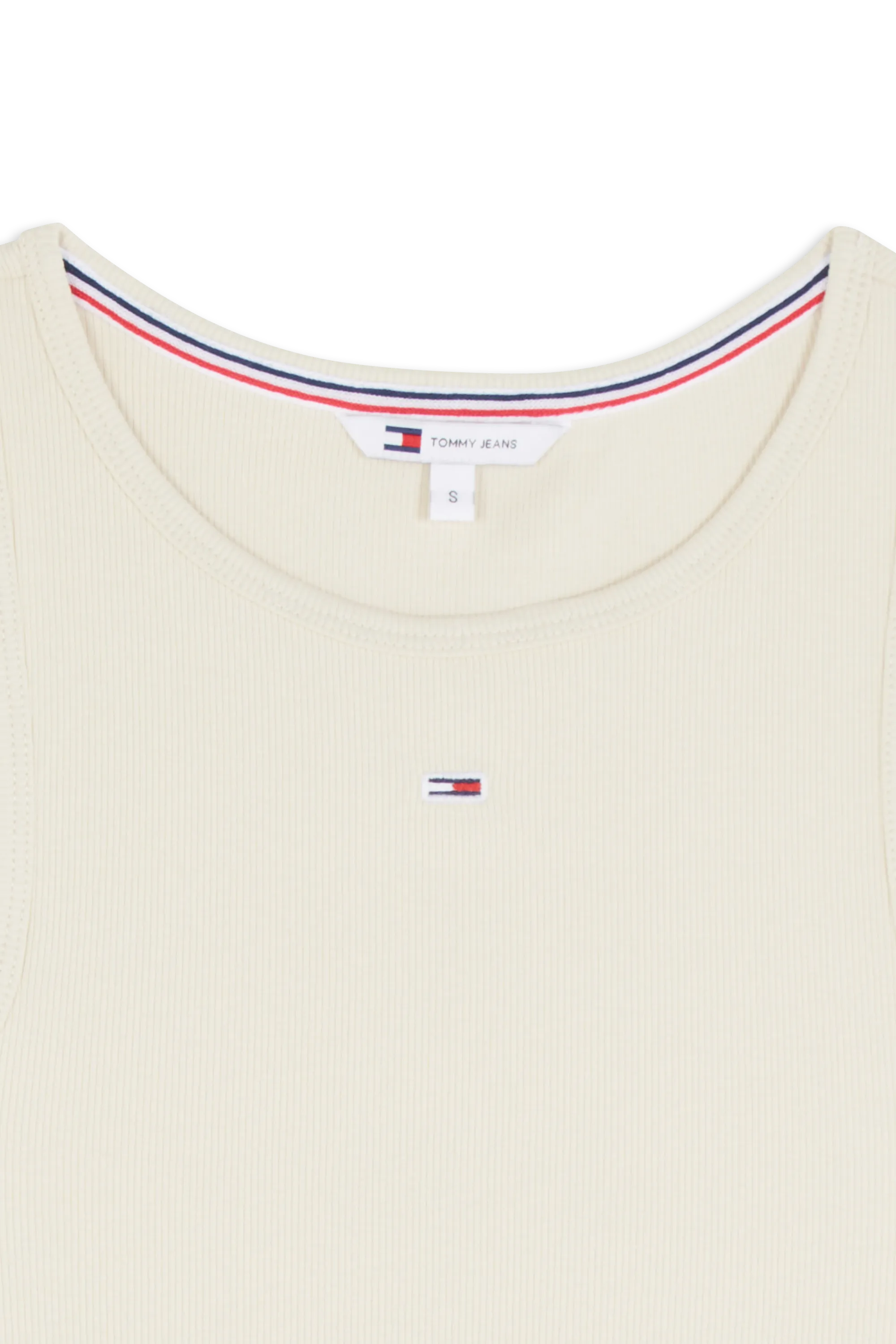 TOMMY JEANS Débardeur  TJW ESSENTIAL RIB TA Beige