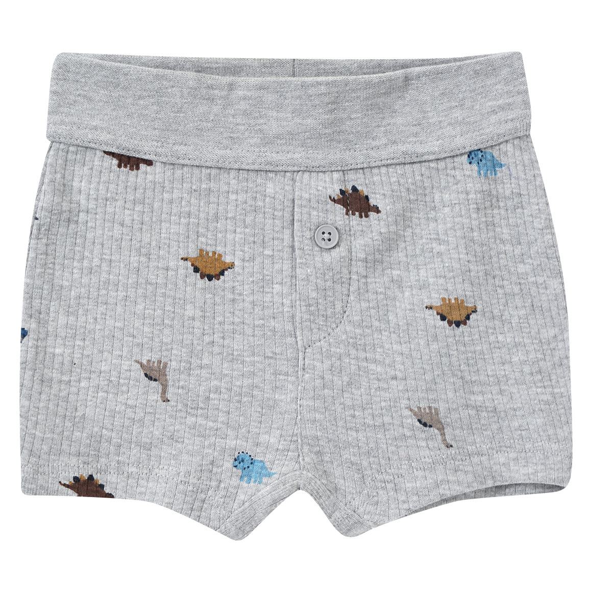 Topomini 3 Baby Boxer gerippt dunkelblau / grau
