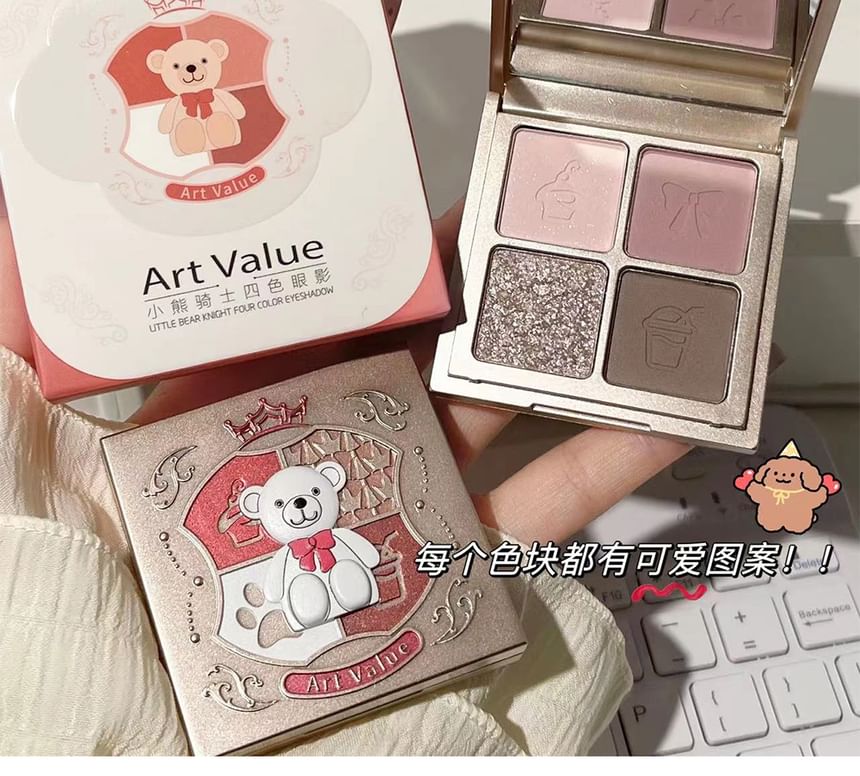 Art Value - Little Bear Knight 4 kleuren oogschaduwpalet