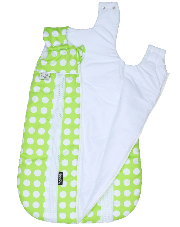 Jersey-Schlafsack PRIMA KLIMA THINSULATE™ DOTS in limette