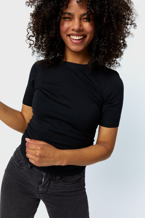 pull en maille femme Fally noir