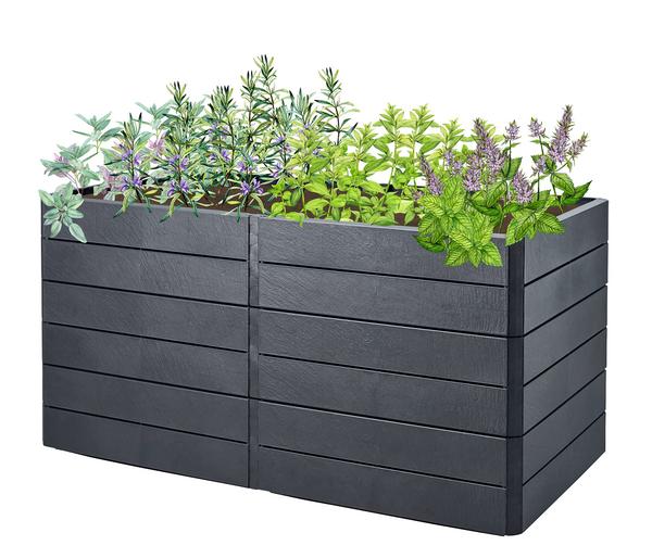 Garantia Kunststoff-Hochbeet Ergo Quadro Stone