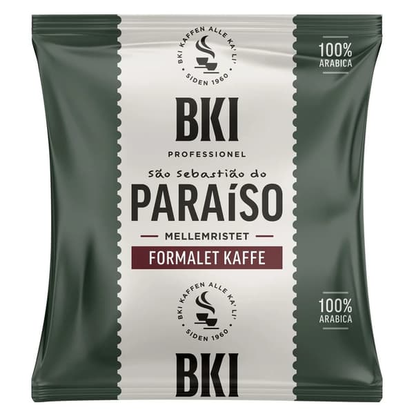 Kaffe BKI Professionel Paraiso 75g formalet,100 ps x 75 g/krt