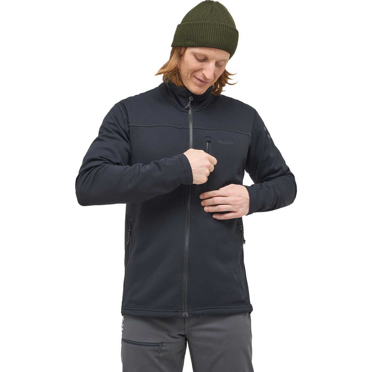 Haglöfs Rosson Mid Fleecejacke Herren true black