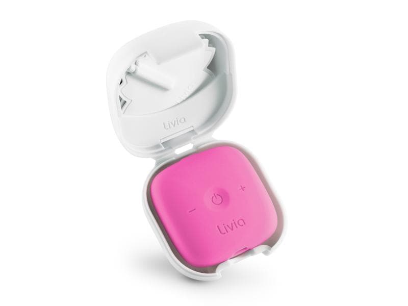 Livia Lösung für Menstruationsbeschwerden Pink Elektrostimulationsgerät gegen Menstruationsbeschwerden