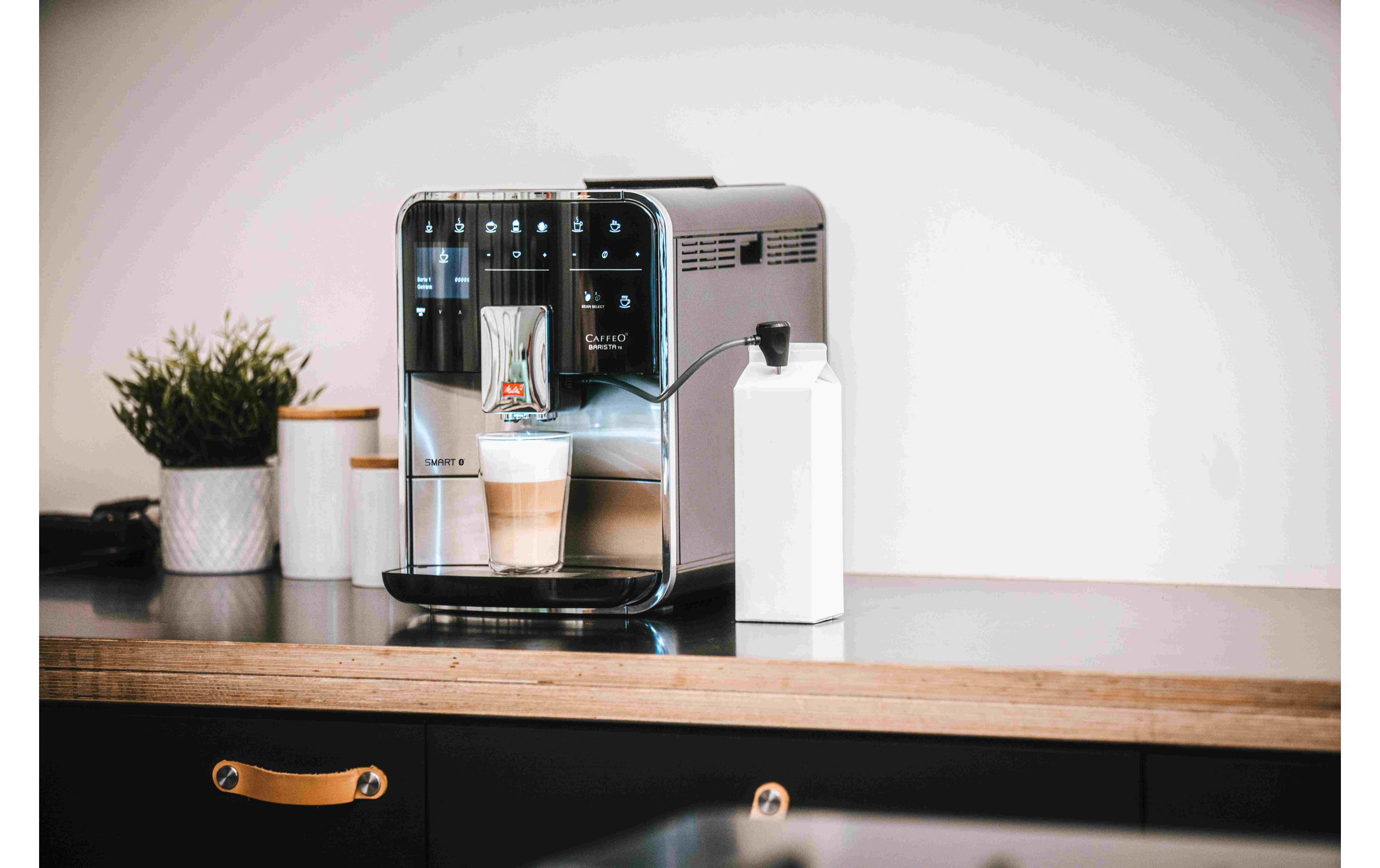 Aufschäumdüse Milchlanze für Kaffeevollautomaten 1Edelstahl, schwarz