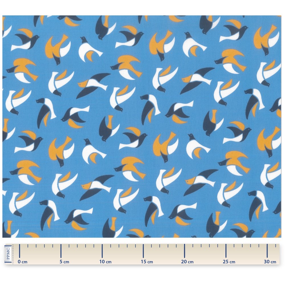Coupon Tissu 50 Cm Hirondelles