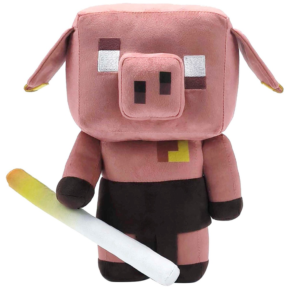 Minecraft Legends Piglin Grunter Plüschtier mit Geräuschen