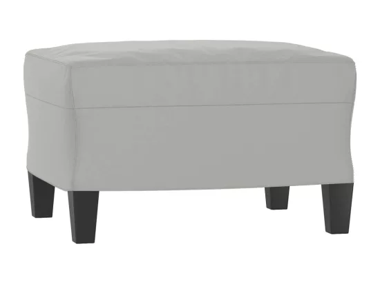 Repose-pied Gris clair 60x50x41 cm Tissu microfibre