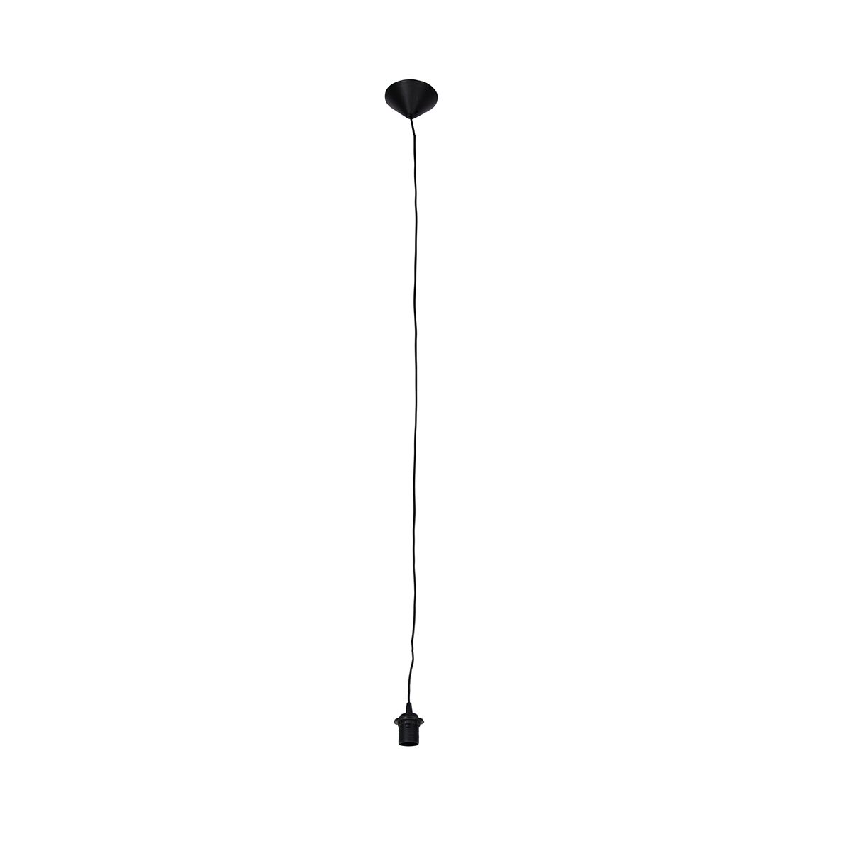 Moderne hanglamp zwart zonder kap - Stenley
