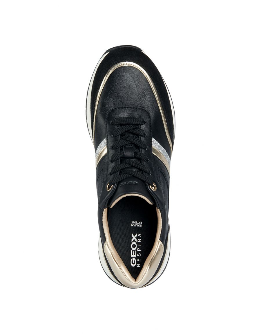 Baskets cuir noir