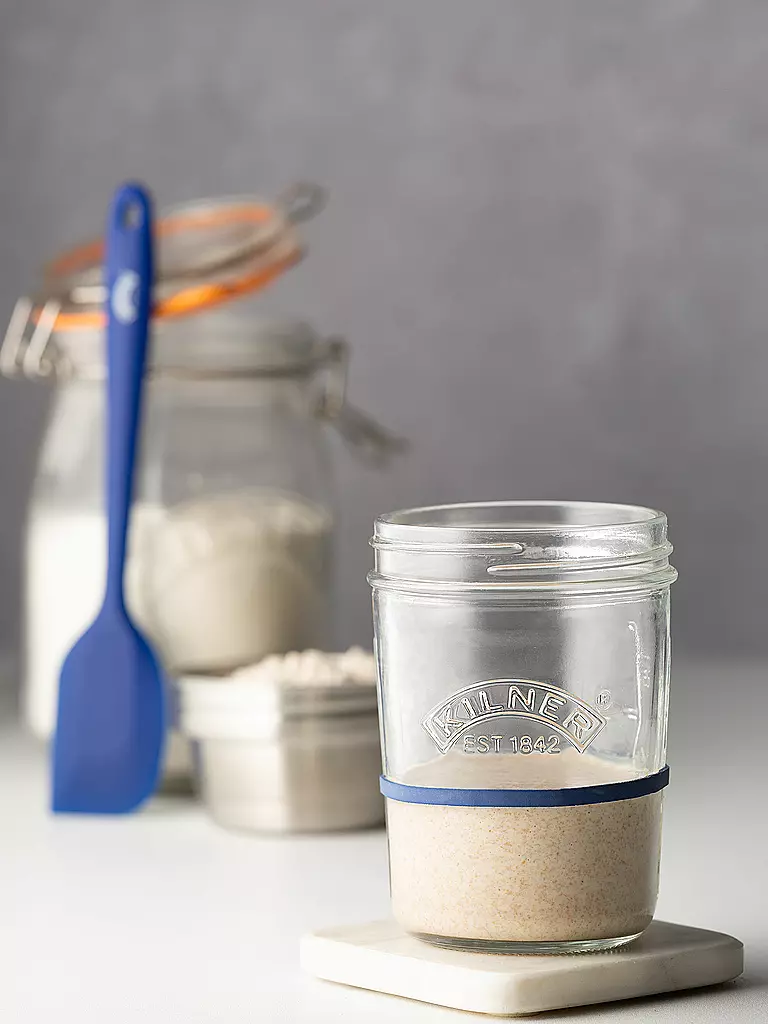 KILNER Sauerteig-Starter-Set 2 x 0,35l transparent