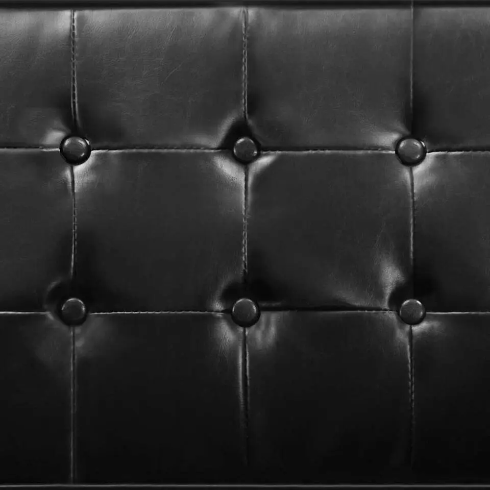vidaXL Fauteuils kunstleer zwart