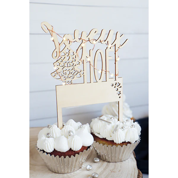 Décoration bois et LED Joyeux Noël Scrapcooking