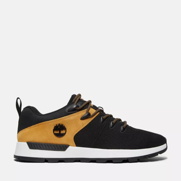Baskets basses à lacets Sprint Trekker pour homme en noir