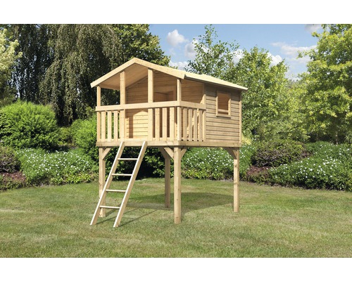 AKUBI Benjamin paalwoning, natuurlijk hout