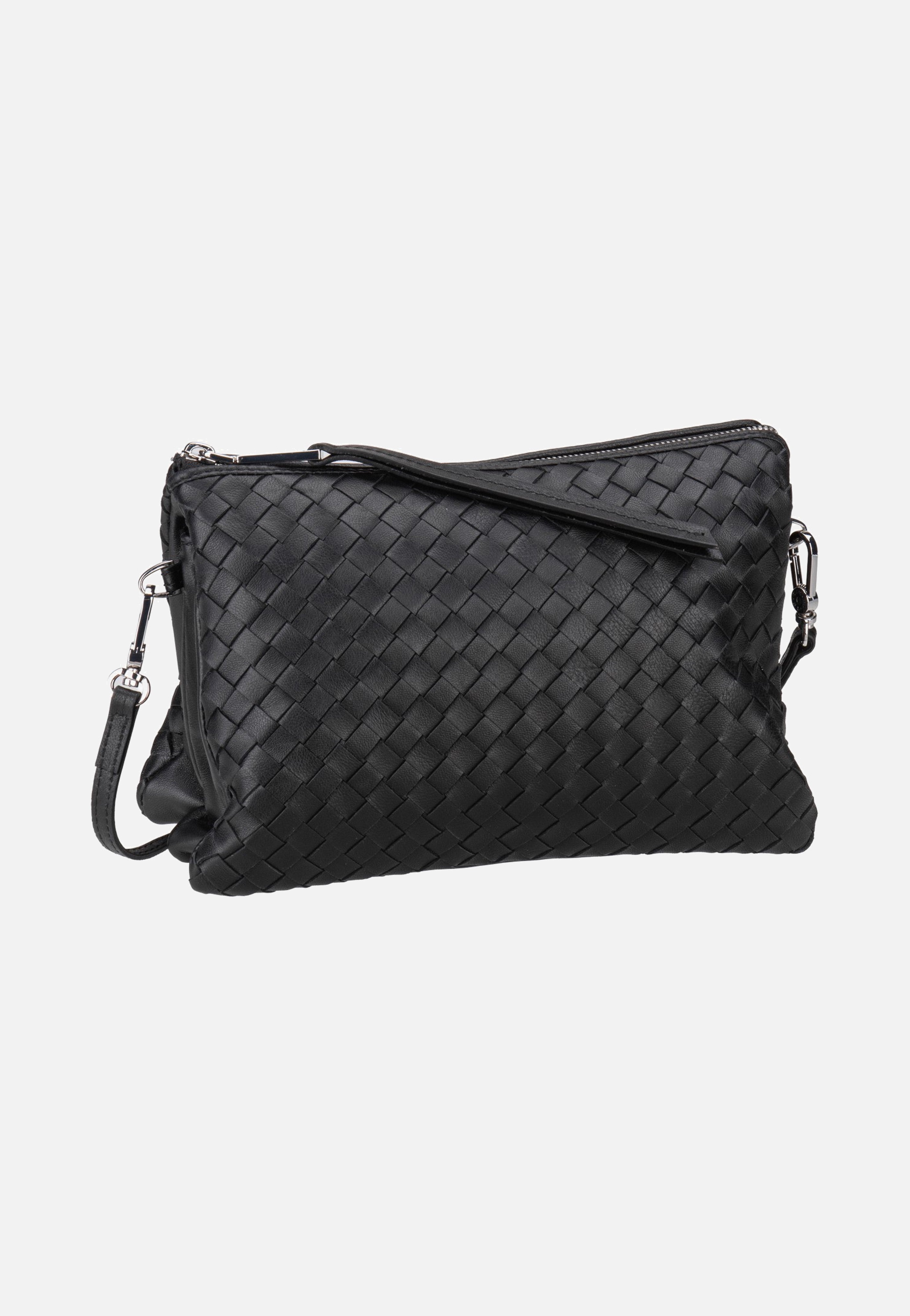 Threefold Piuma Weaving Black/Nickel - Crossbody Bag