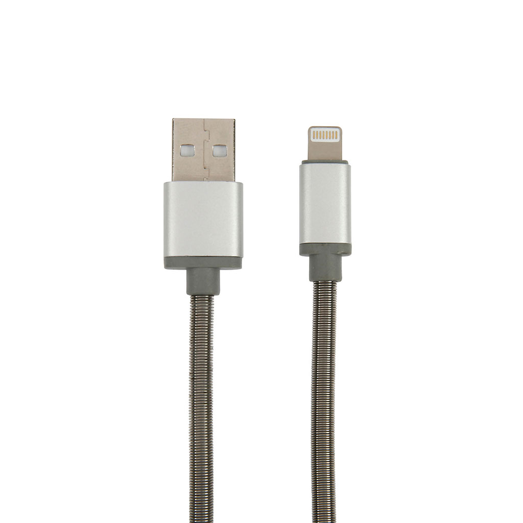 Câble de charge Lightning USB gris L.20m