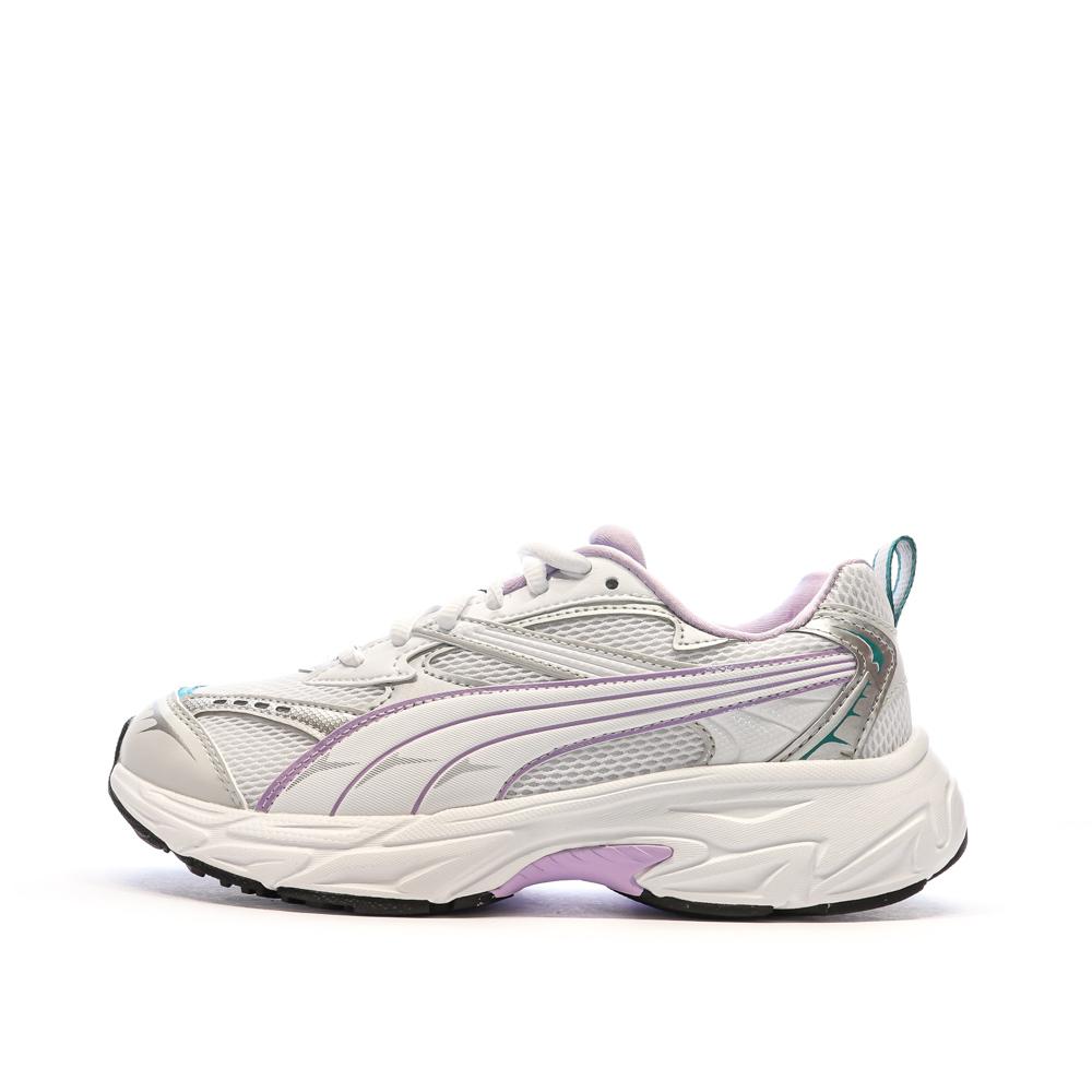 Puma Baskets Blanc/Violet Femme Puma Morphic
