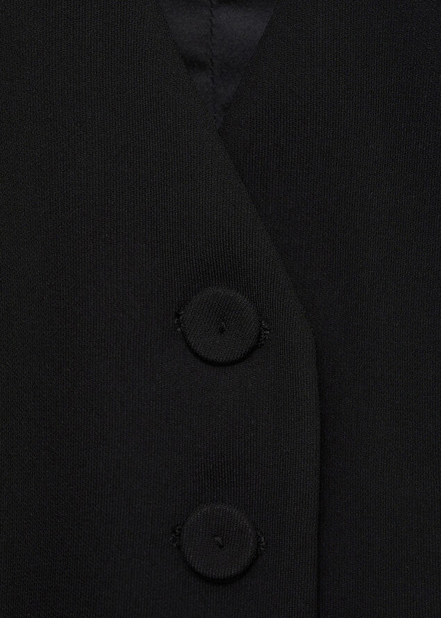 MANGO WAISTCOAT. -- IGUANA Black