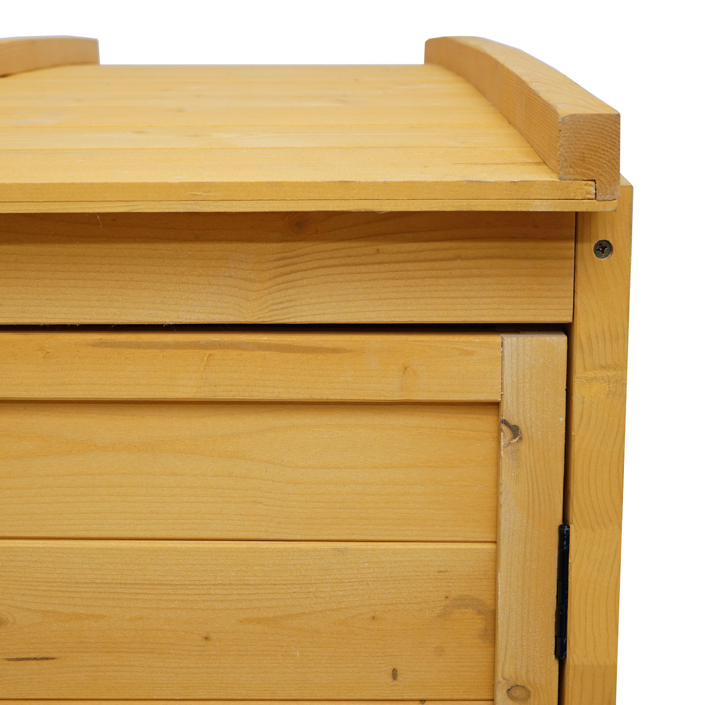 XL 1er-/2er-Mülltonnenverkleidung Erweiterung MCW-H75, Mülltonnenbox, 120x68x104cm Holz MVG-zertifiziert ~ braun