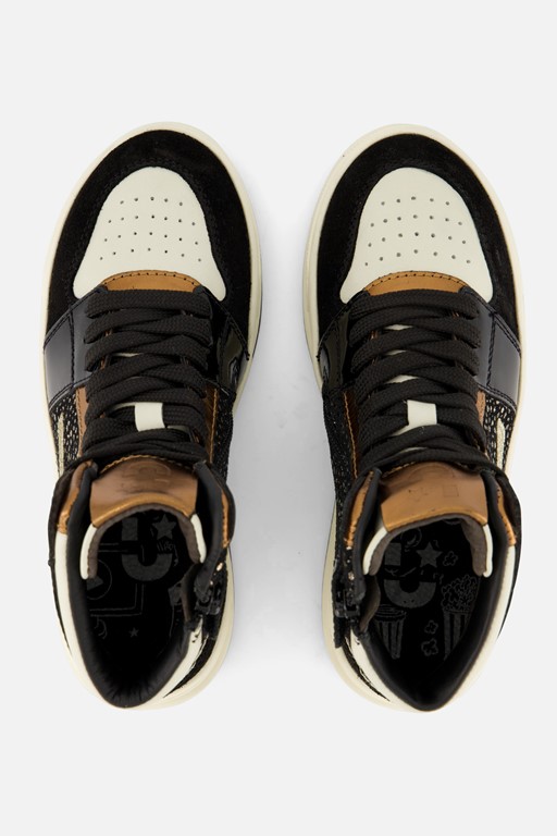 Muyters Sneakers zwart Leer