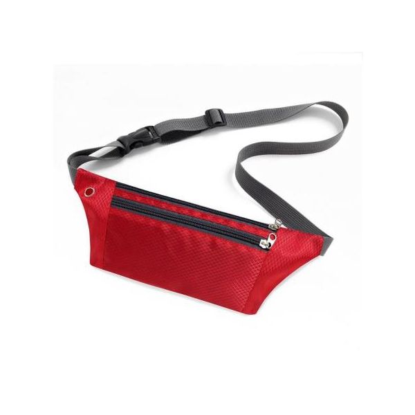 Bolsa de Cintura de Desporto para Acessórios Vermelha