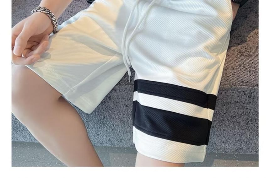 Craltuxe - Gestreepte shorts met trekkoordtaille