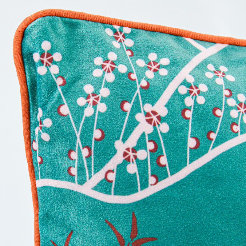 Coussin 'Nara' velours