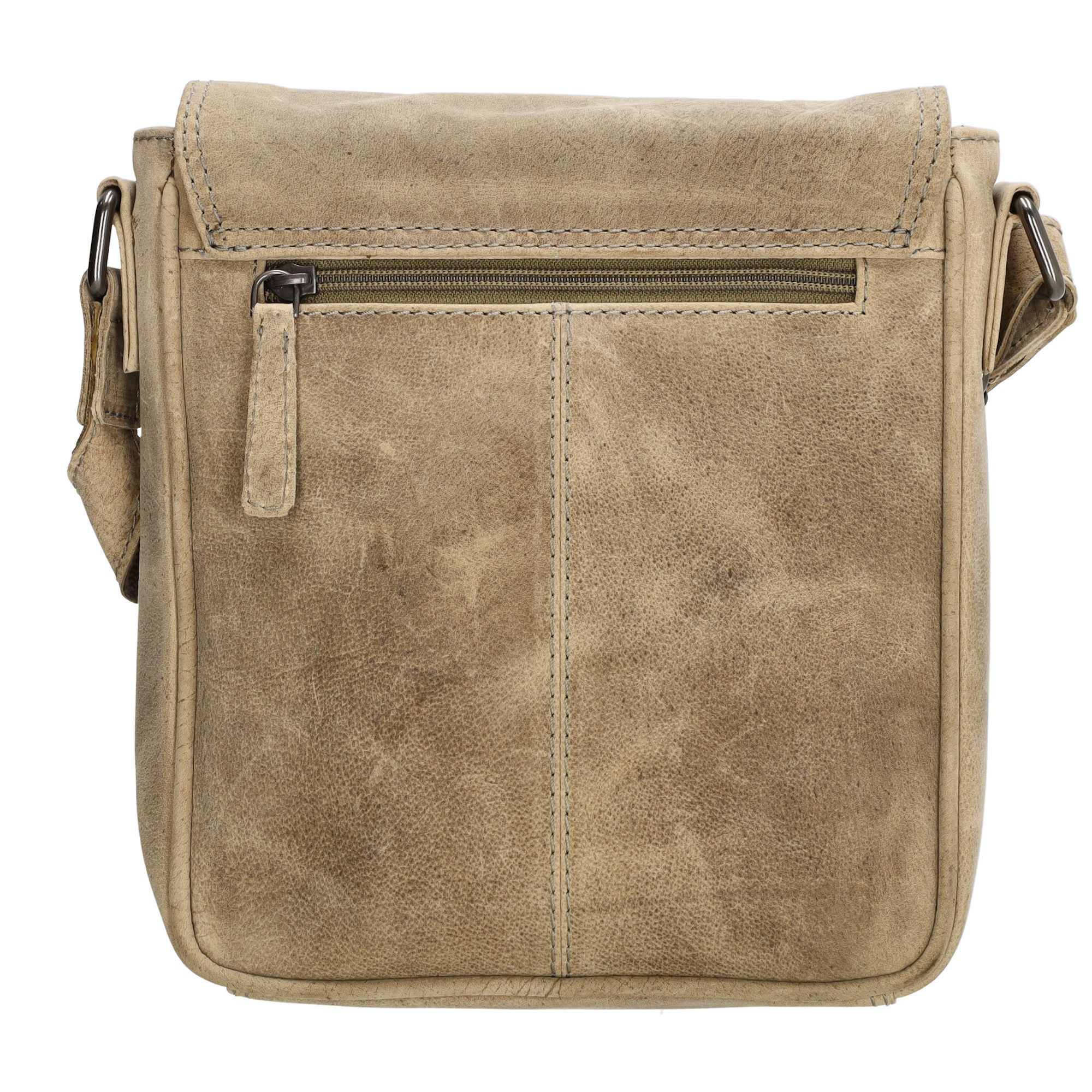 Hide & Stitches Idaho Messenger Bag Donkerzand