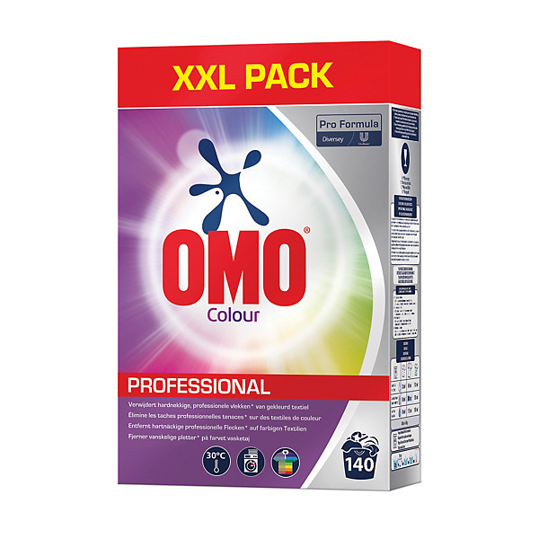 Lessive en poudre Omo Professional Color 140 lavages