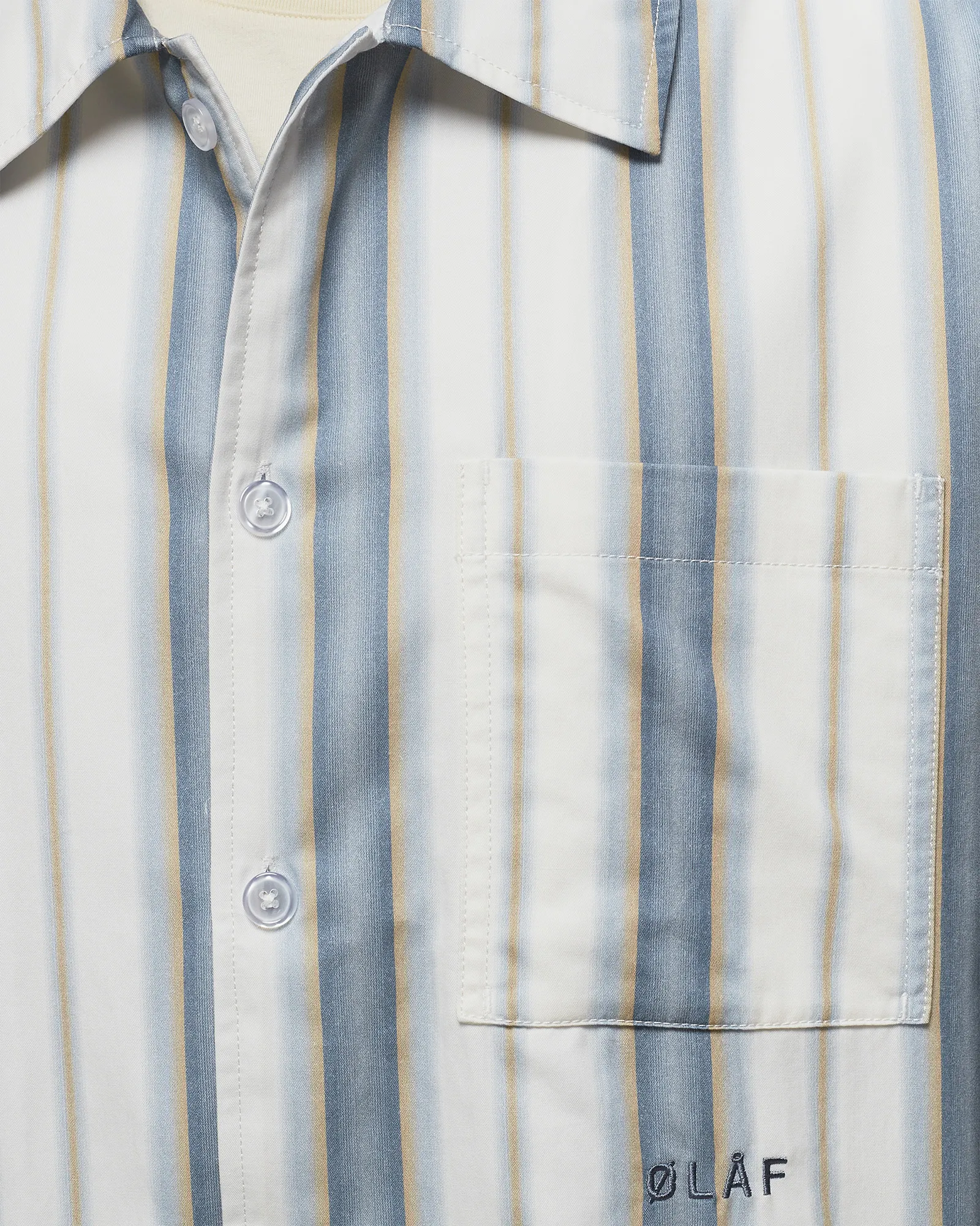 ØLÅF PADDED STRIPE OVERSHIRT