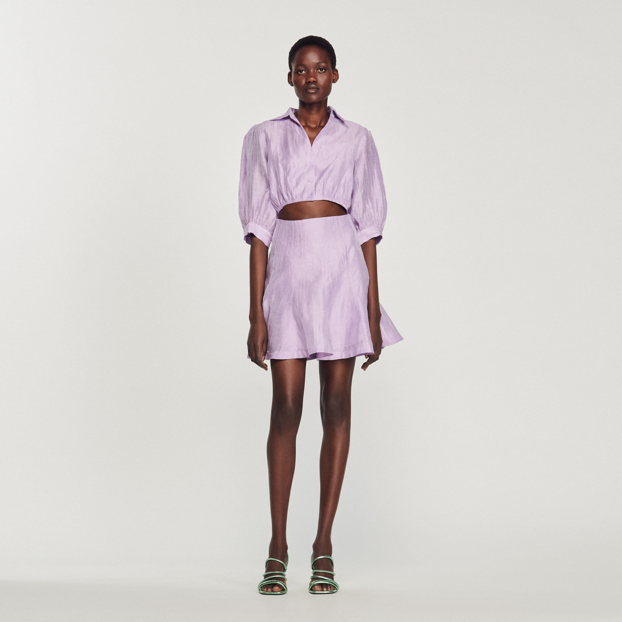 Robe courte ouverte