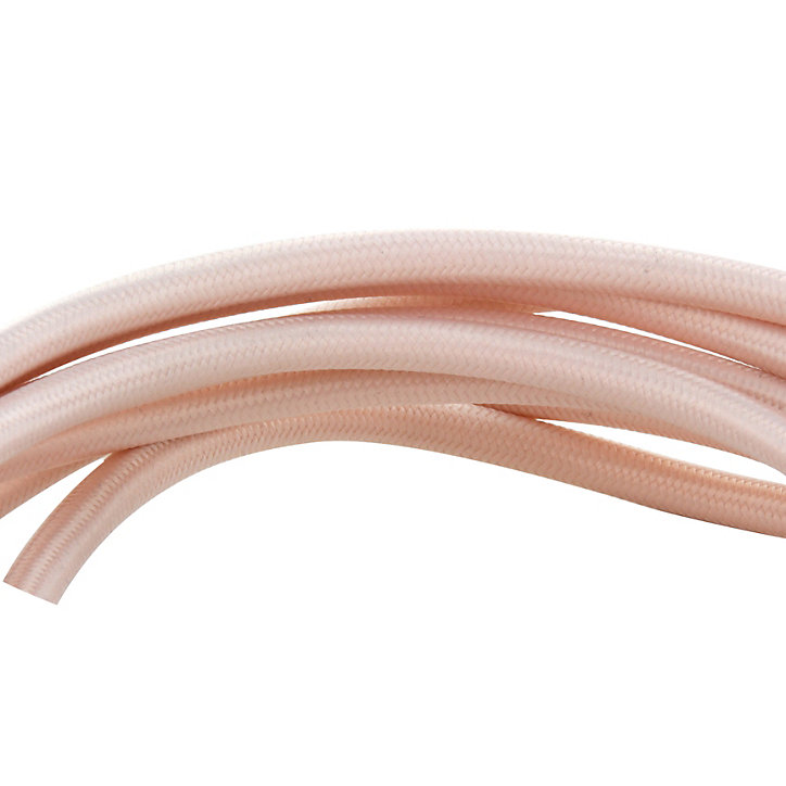 Câble en textile rose pale Chacon 3m 2 x 0,75mm²