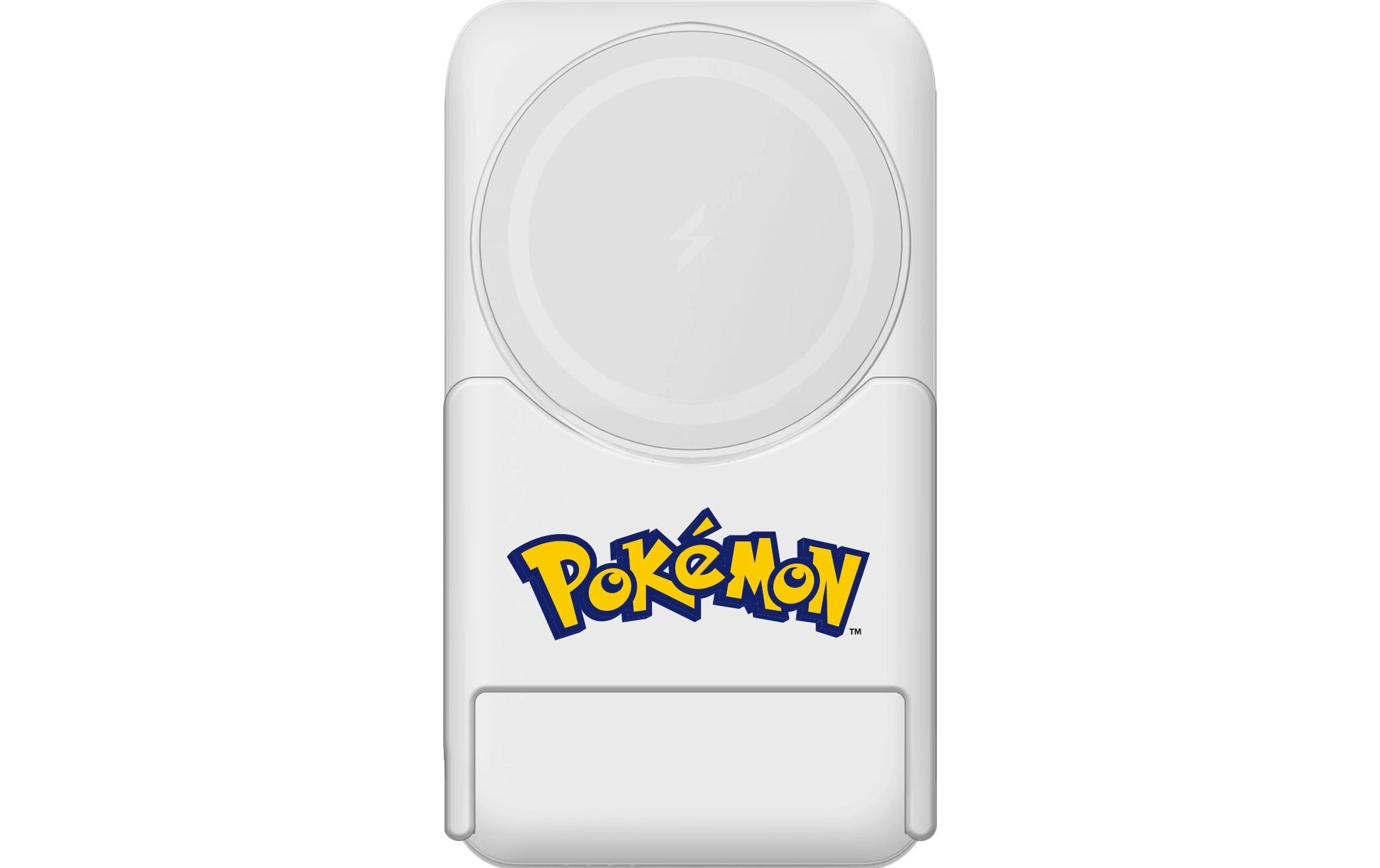 Powerbank Pokémon Pokeball 5000 mAhPowerbank mit integriertem Wireless Charger und Standfuss im Pokémon-Design