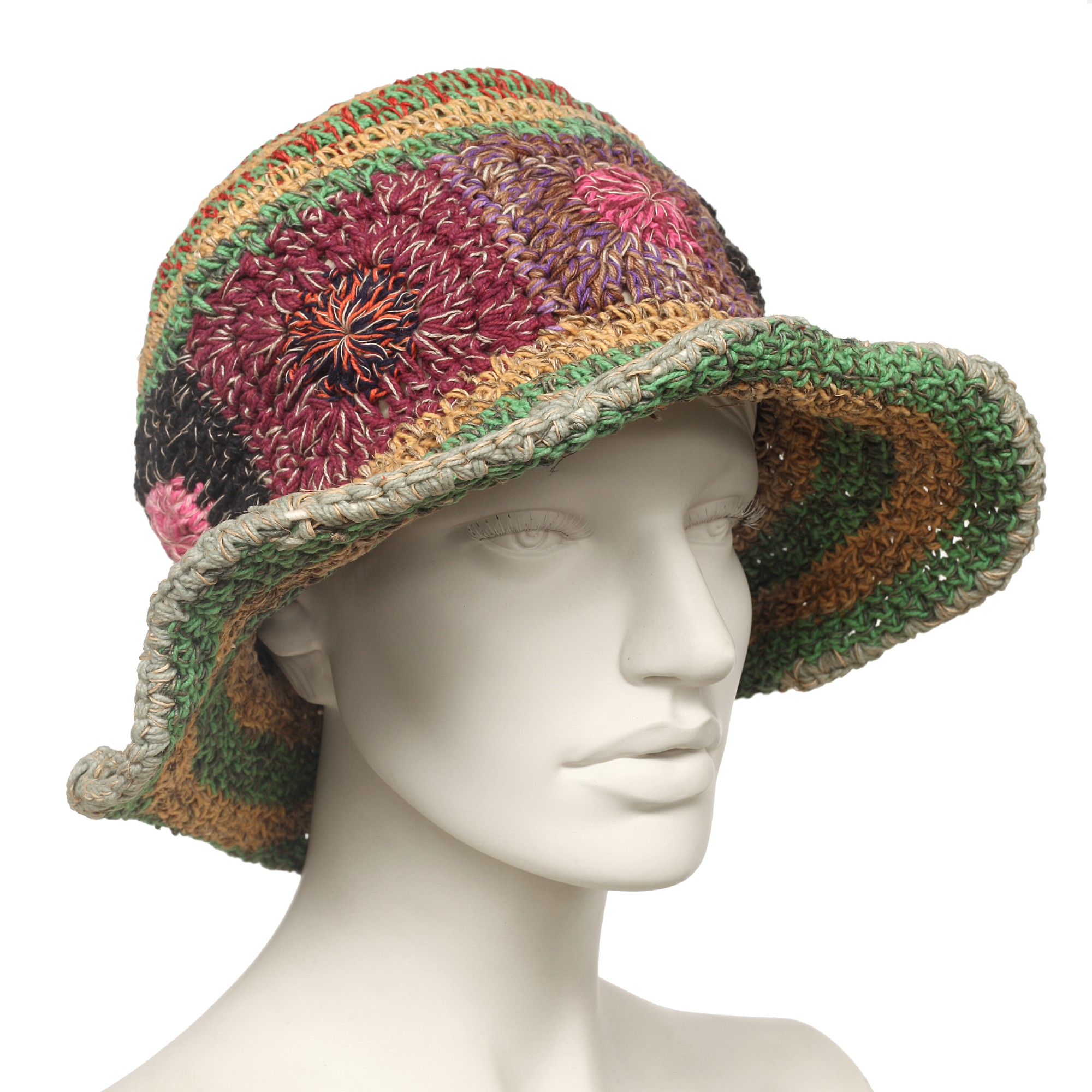 Sommerhut, multicolor, aus Hanf und Baumwolle günstig bestellen