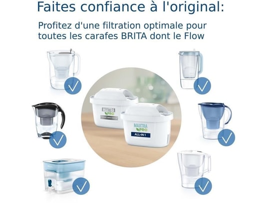 BRITA - Pack de cartouches filtrantes Pack de 6 filtres a eau + 2 gratuits - - maxtra pro al