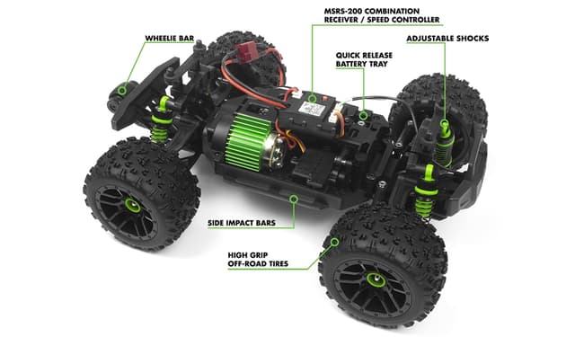 Maverick Atom 1:18 4WD Truck Grøn