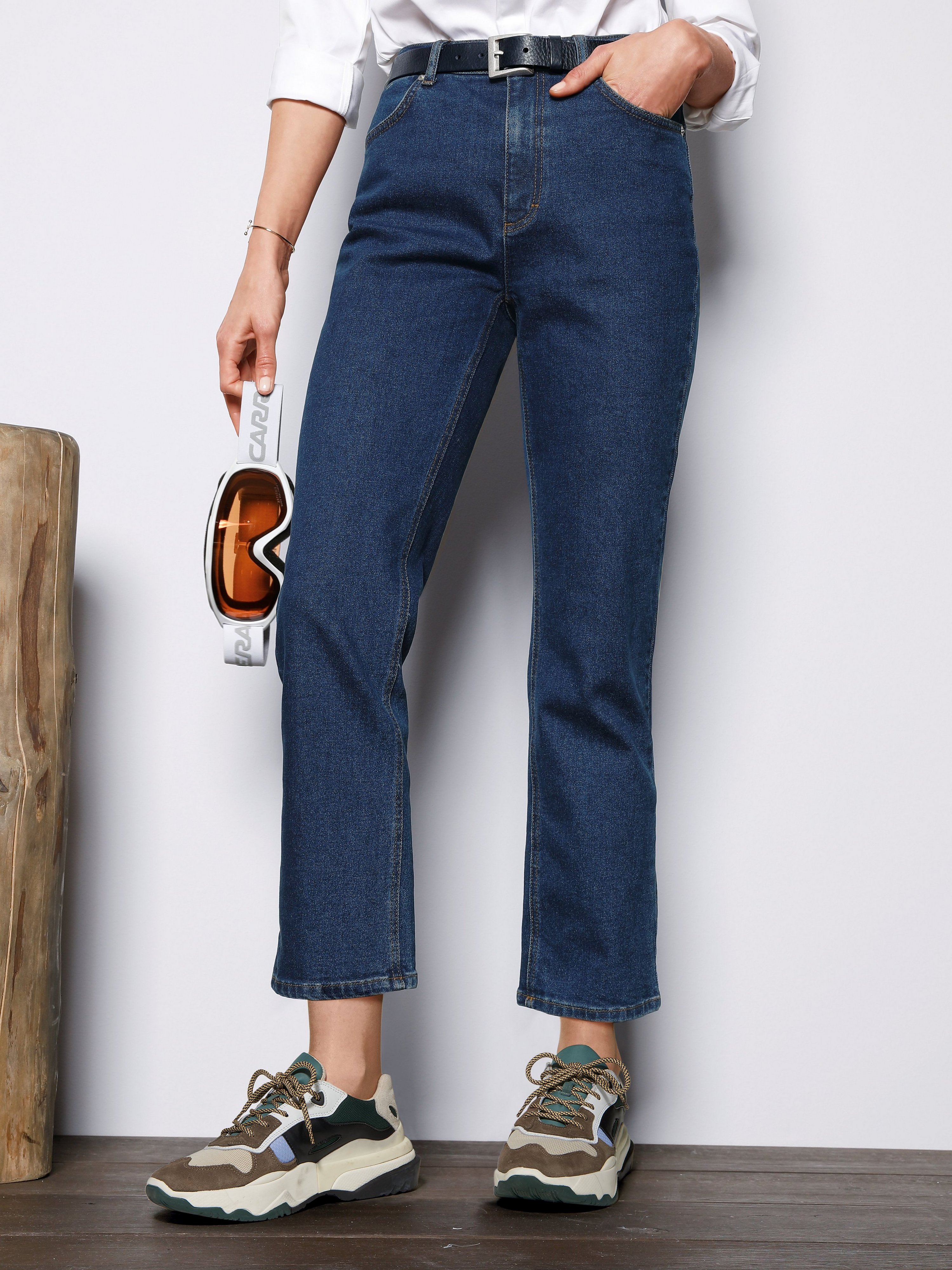 Knöchellange Slim Fit-Jeans