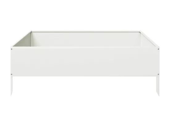 Jardinière bac lit surélevé blanche 100 x 100 x 33.5 cm 02_0039281