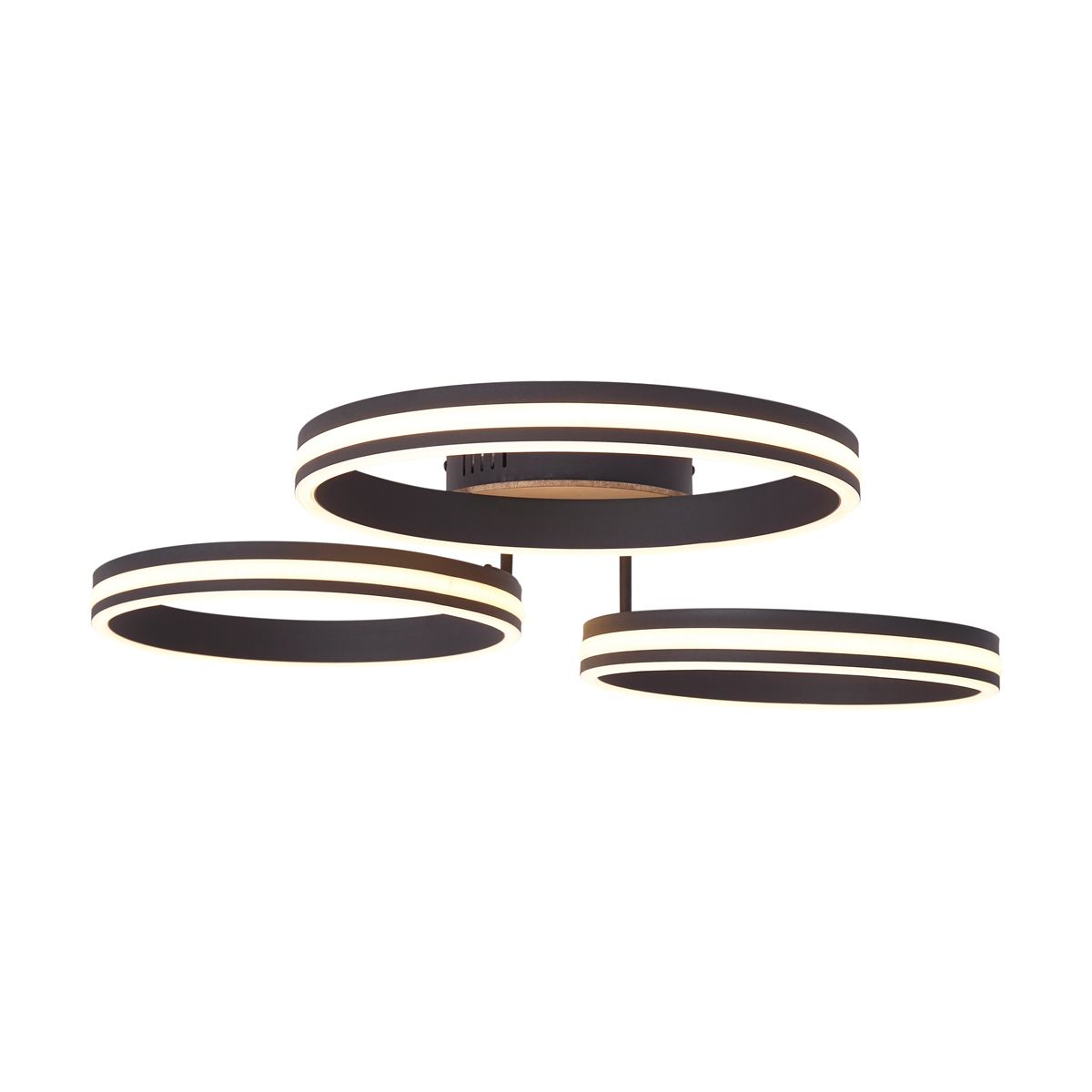 Plafondlamp hout incl. LED 3-staps dimbaar 3-lichts - Navara