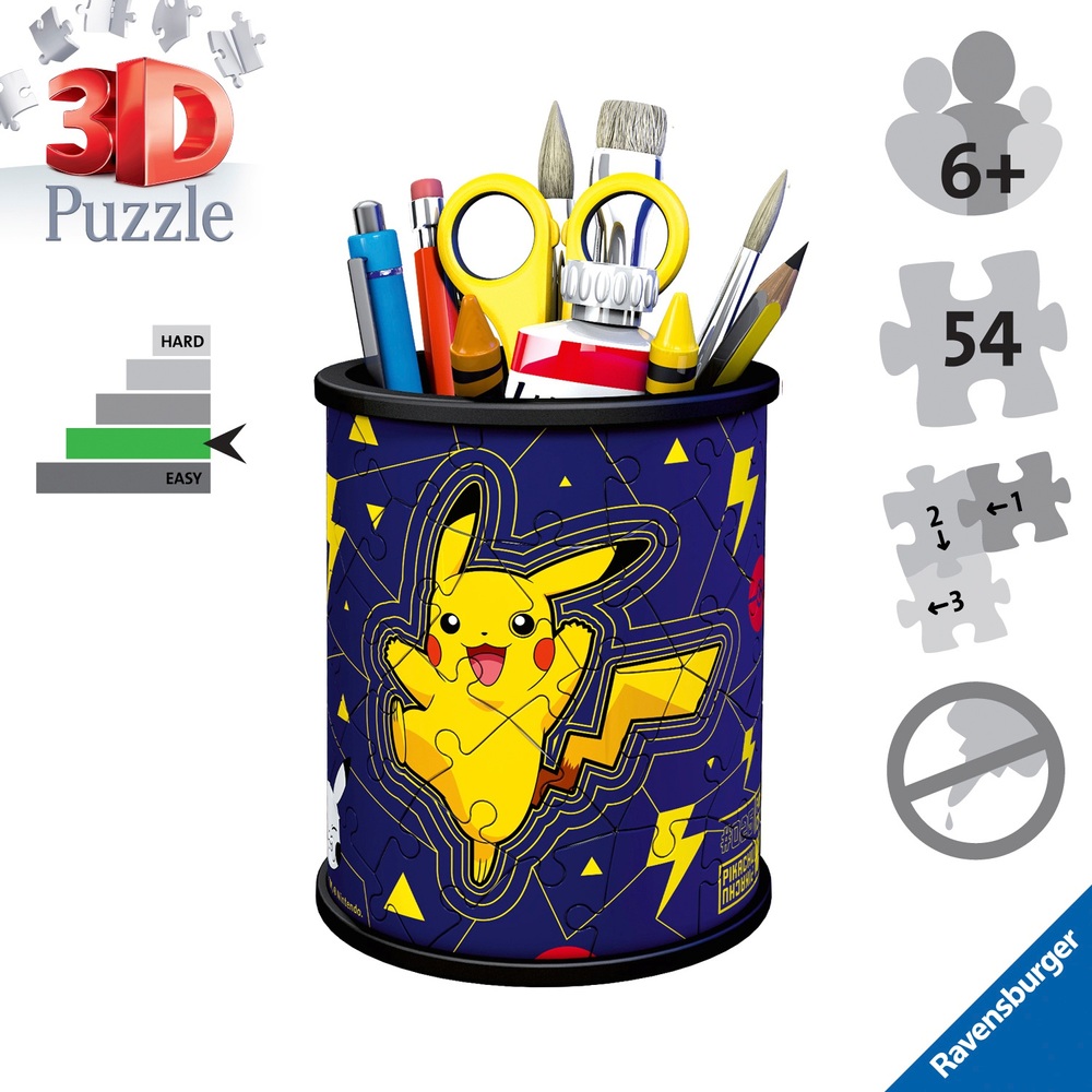 Ravensburger Pokémon-Stiftehalter: 54-teiliges 3D-Puzzle