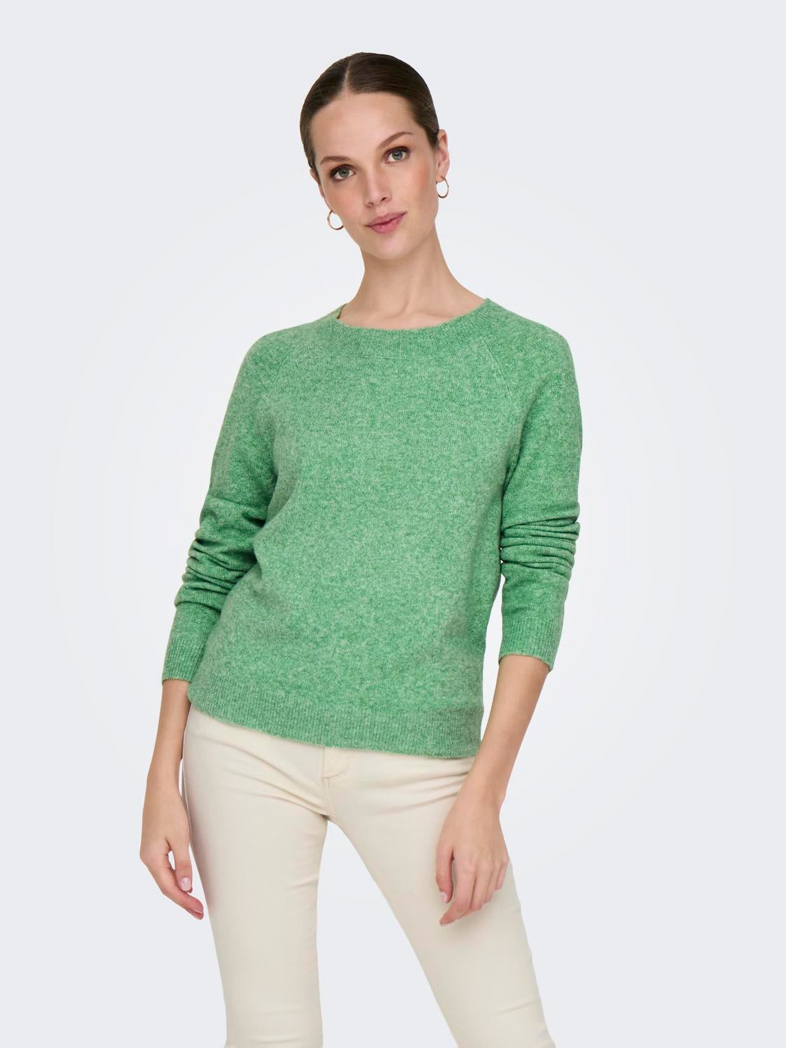 ONLRICA Strickpullover Bright Green